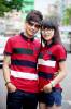 Áo thun couple phối Jean  HTC025 - anh 1