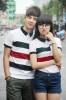 Áo thun couple phối Jean  HTC024 - anh 1