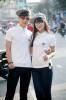 Áo thun couple cổ trụ HTC107 - anh 1